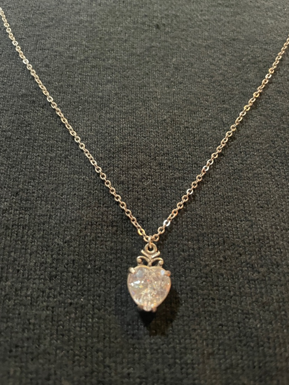 Brighton silver heart shaped stone necklace 💗
